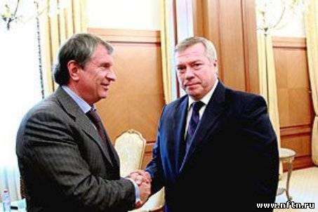 Сечин провел встречу с главой Ростовской области
